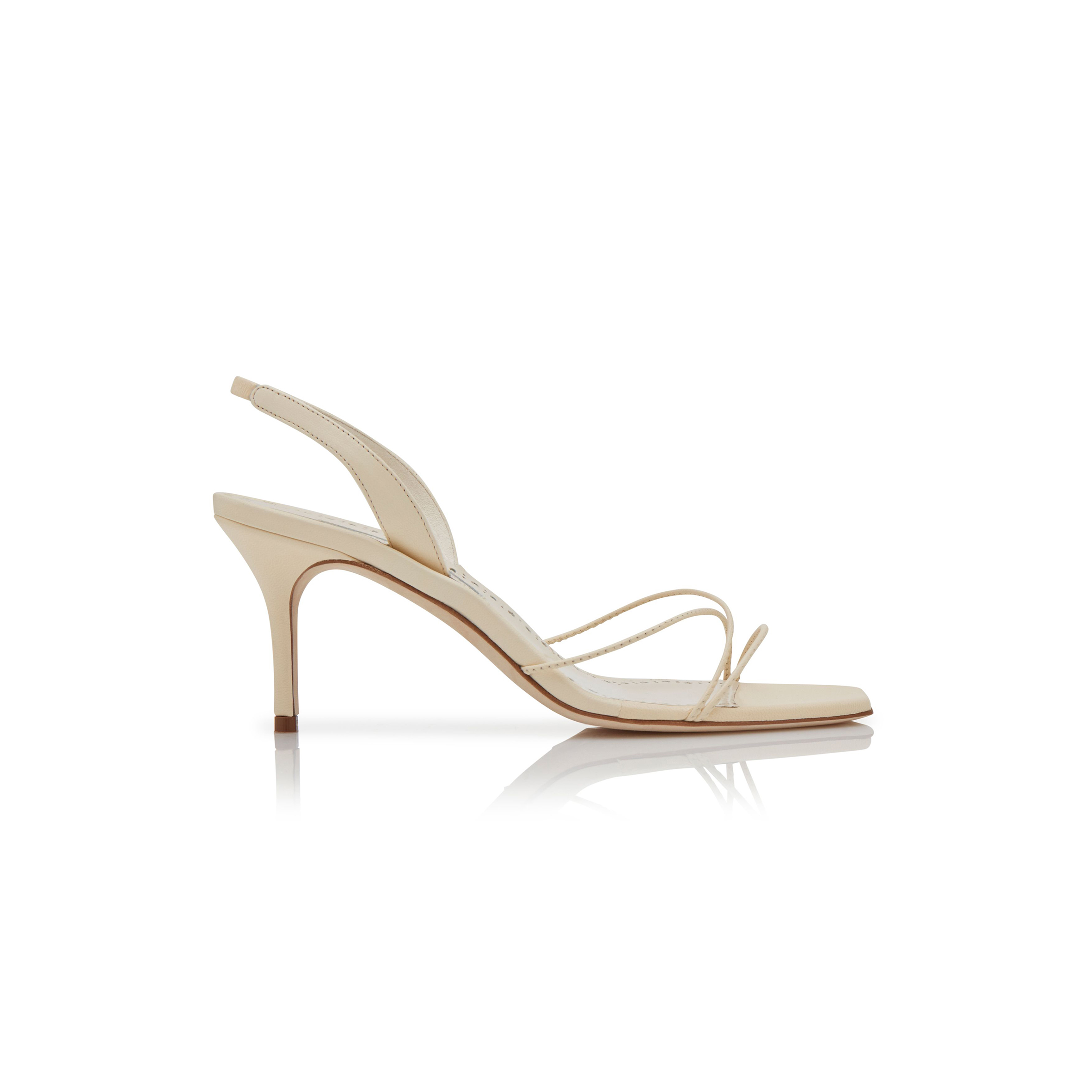 man010 B1ahn*k ninfea cream nappa leather slingback sandals 224-1684-0001